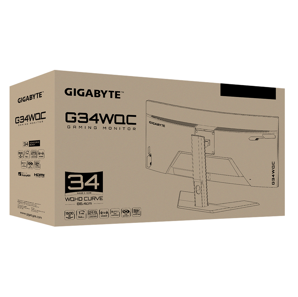 GIGABYTE G34WQC Gaming Monitor