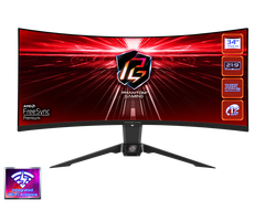 Asrock Phantom Gaming 34" Curved gaming Monitor (PG34WQ15R2B)