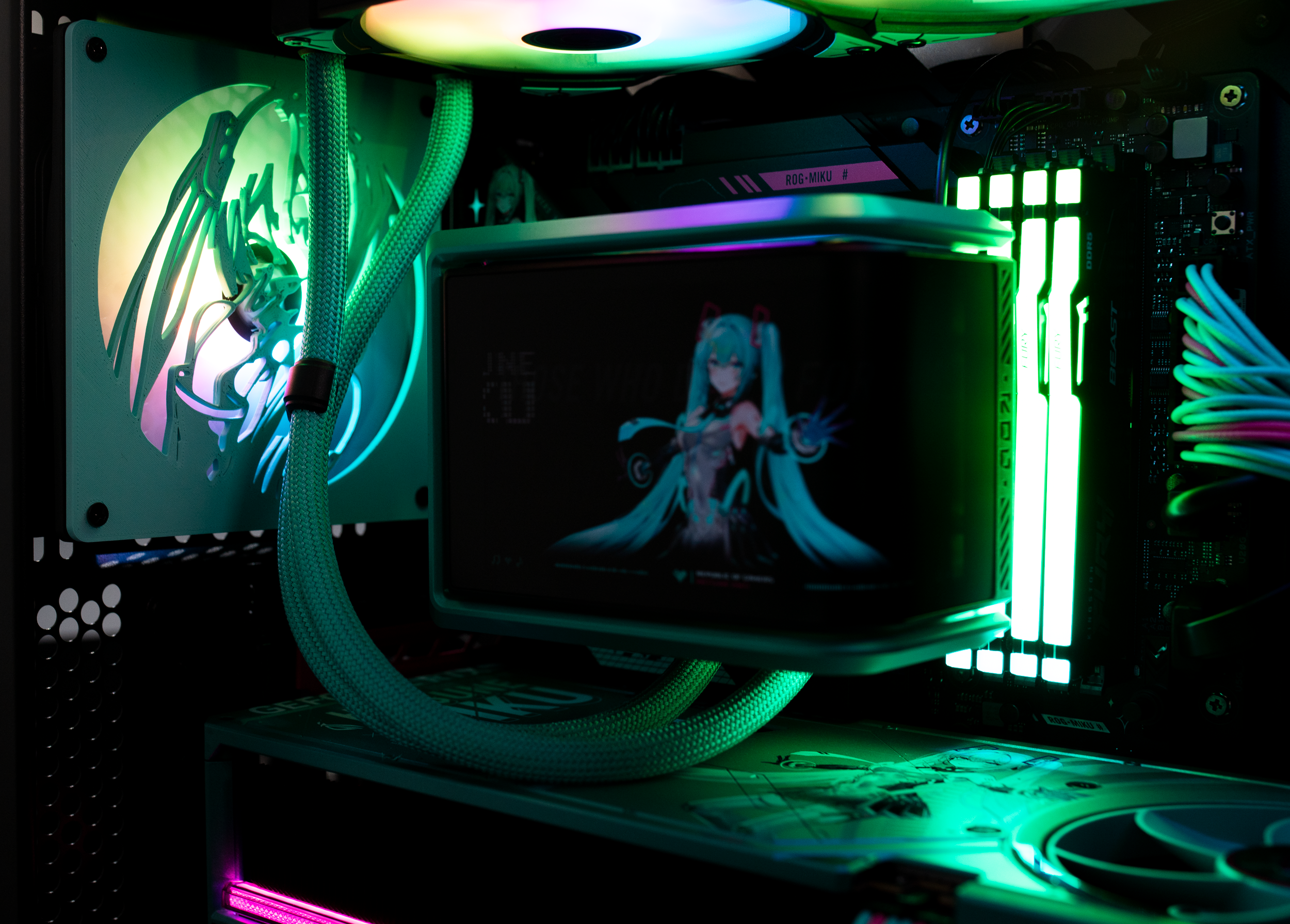 Miku Computer Fan ROG Hatsune Miku Gaming PC Bundle – Stoneforged Technology