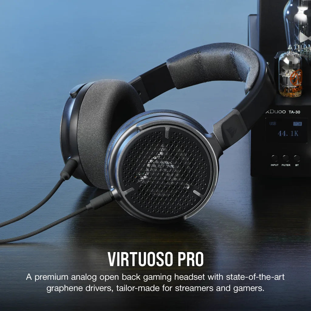 Corsair VIRTUOSO PRO Open Back Streaming/Gaming Headset - Carbon